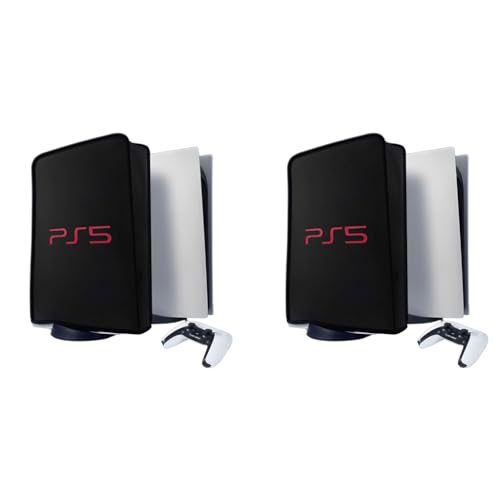 ZORBES® Dust Cover for Sony PS5 Console Dust Proof Protective Case Anti Scratch Waterproof for PlayStation 5 Game Sleeve Accessories Digital Edition and Disc Edition Black 2 PCS ZORBES® Dust Cover for Sony PS5 Console Dust Proof Protective Case Anti Scratch Waterproof for PlayStation 5 Game Sleeve Accessories Digital Edition and Disc Edition Black 2 PCS